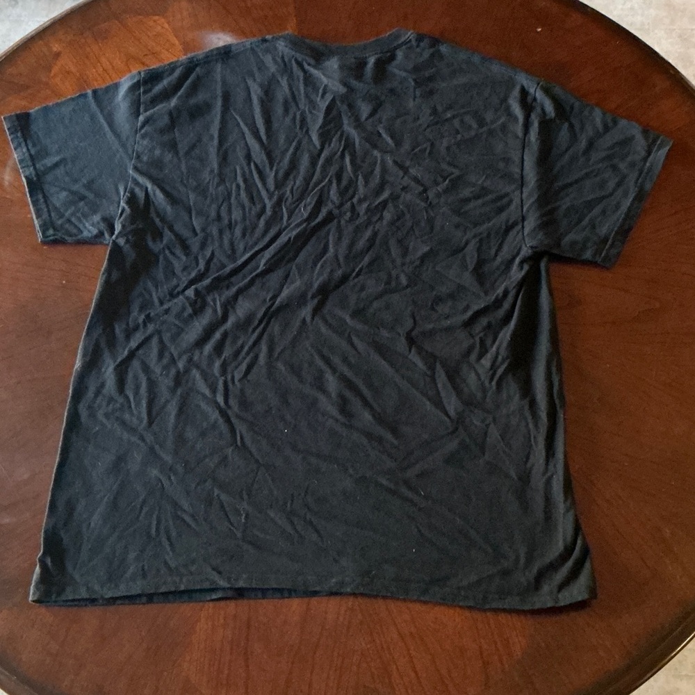 Black T-Shirt with Colorful Vocabulary Text - Picture 4 of 4
